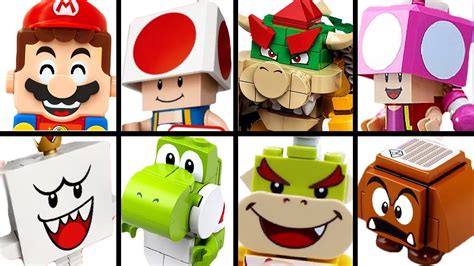 Lego Mario All Sets All Characters And All Bosses Super Mario Compete