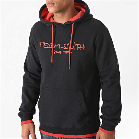 Classic all blacks crée des lignes de vêtements et accessoires pour hommes, femmes et enfants. Teddy Smith - Sweat Capuche Siclass Bleu Marine Orange ...
