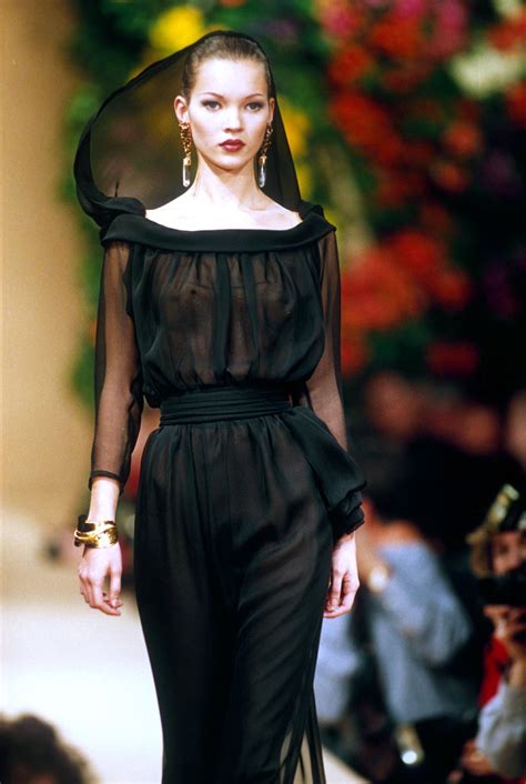 The History Of The House Of Yves Saint Laurent Couture Fashion 90s