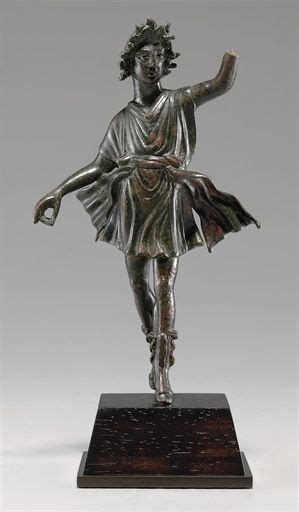A Roman Bronze Dancing Lar Lares Singular Lar Were Guardian Deities