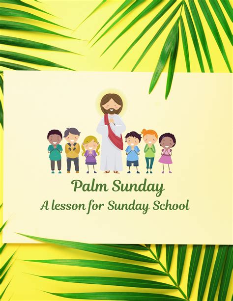 Palm Sunday Childrens Sunday School Lesson Etsy