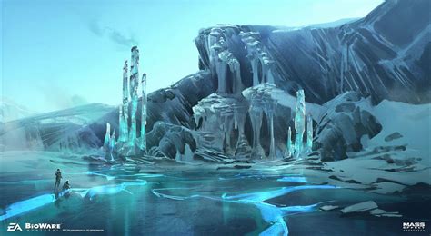 Artstation Mass Effect Andromeda Ice Planet Exploration Sketches