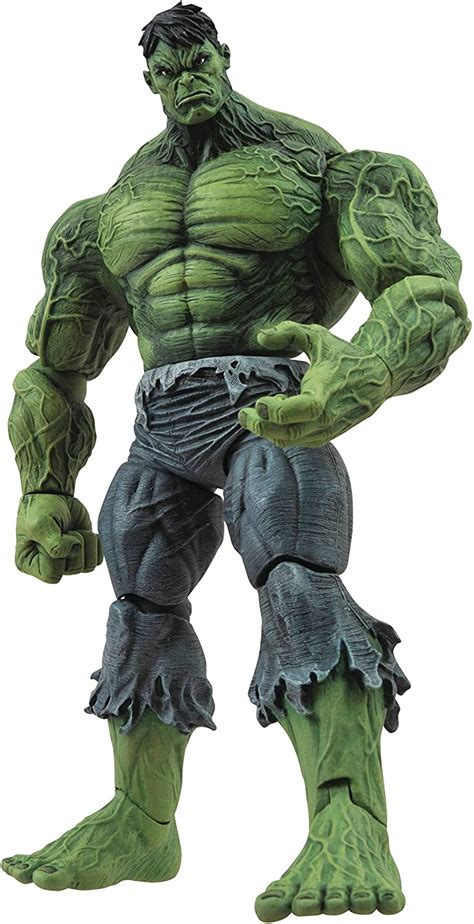 Becomes more powerful as anger increases; Marvel Select Unleashed Hulk Action Figure