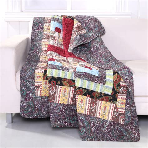 Colorado Lodge Quilted Patchwork Throw Blanket Brylane Home