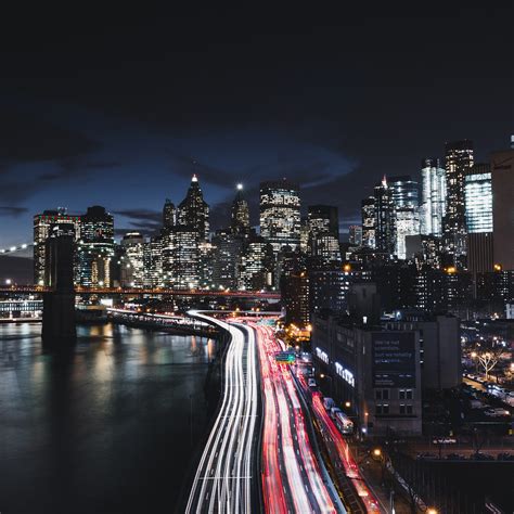 Manhattan New York City Night Cityscape 4k 8k Wallpapers Hd Wallpapers Id 23702