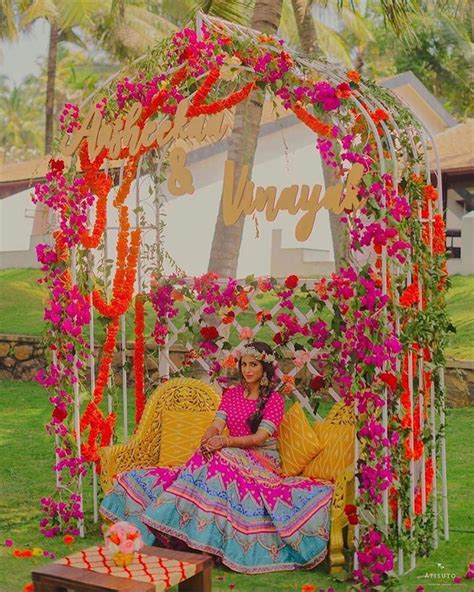 Mehendi Decor Ideas Mehndi Decor Wedding Chair Decorations Wedding