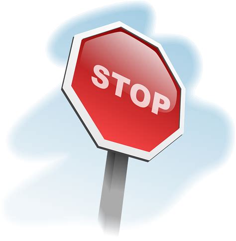 stop sign traffic · free vector graphic on pixabay