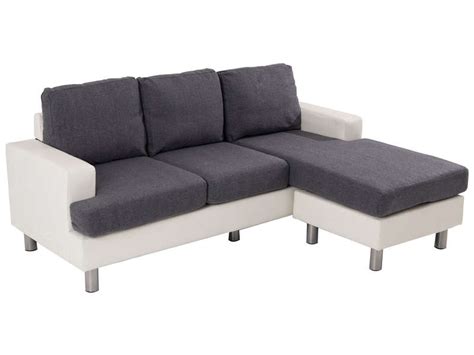Il existe des canapés en tissu ou en cuir, unis ou à motifs. Canapé d'angle gris et blanc conforama - booxmaker.fr
