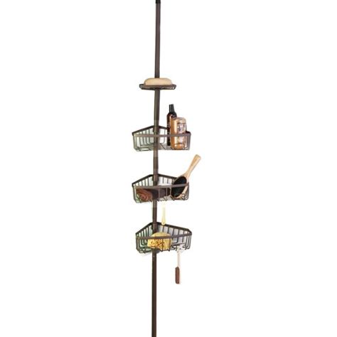 Find bronze bathtub & shower caddies at lowe's today. Tension Pole Caddy Steel Oil Rubbed Bronze in the ...