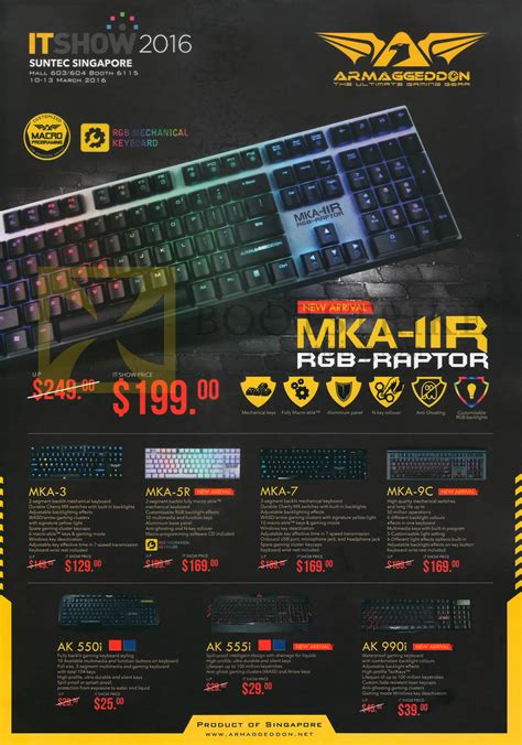 Armageddon mka 2c, mechanical keyboard yang masuk ke market indonesia dengan harga yang sangat affordable dan. Armageddon Keyboards Mechanical MKA-IIR MKA-3, MKA-5R, MKA ...
