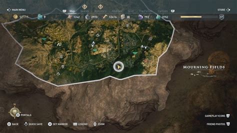AC Odyssey Fate Of Atlantis Mourning Fields Torment Of Hades Map