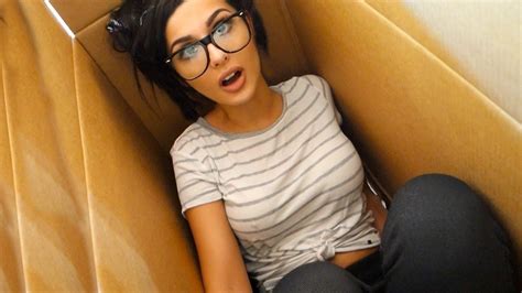 I Mailed Myself In A Box And It Worked Human Mail Challenge Sssniperwolf T Shirts For Women