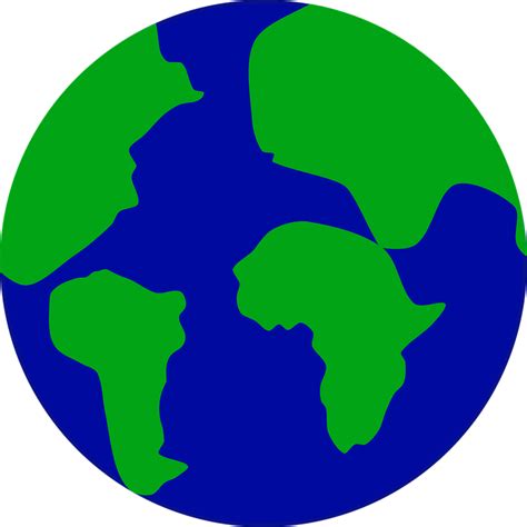 Earth Continents Separated · Free Vector Graphic On Pixabay