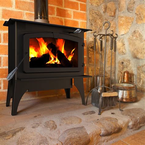The shetland is a clever little wood burning stove that looks great too. Amazon.com: Pleasant Hearth 2,200 Square Feet Wood Burning ...
