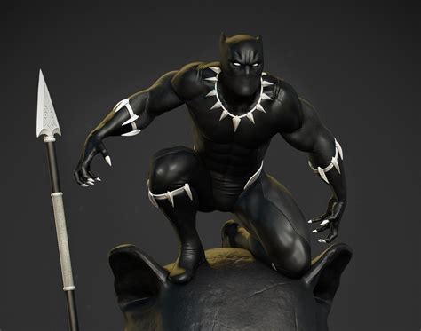 Marvel Black Panther Fan Art For 3d Print By Pedro Ribeiro · 3dtotal