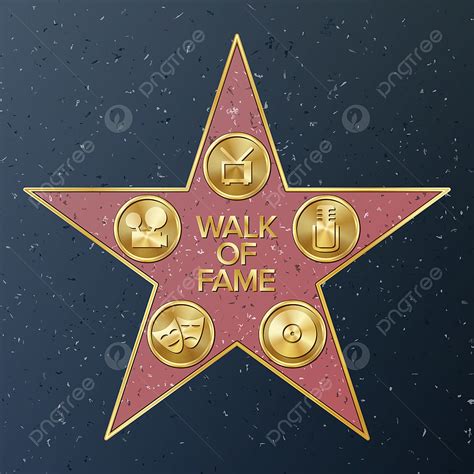 Walking Sidewalk Vector Hd Images Hollywood Walk Of Fame Vector Star
