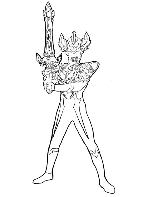 Pin on Ultraman coloring page