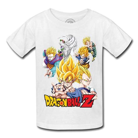 Dragon ball z merchandise amazon. T-shirt Enfant Dragon Ball Z Sangoku Trunk Vegeta Piccolo San Gohan Film Anime Manga: Fabulous ...