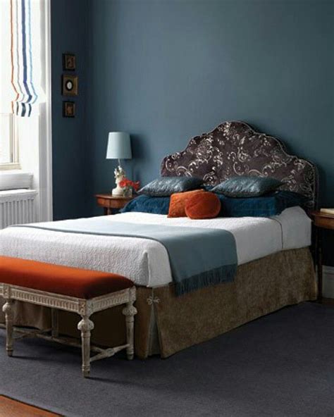 These eyelet orange patterned curtains can enhance the look of any room and the pattern would attract see more: 23 Classy Blue And Turquoise Accents Bedroom Designs ...