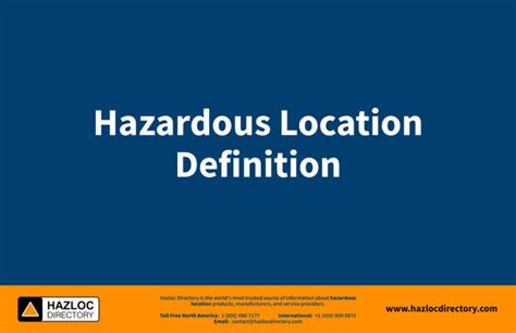 Hazardous Location Definition