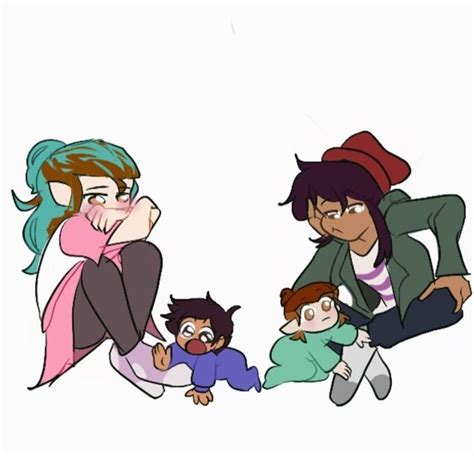 Baby Luz Noceda And Baby Amity Blight And Lucia And Amelia 💕 Owl House
