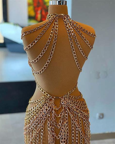 Gold Chain Dress Chain Dress Award Show Dresses Dresses