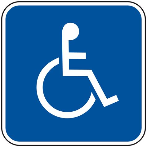 Ada Handicap Symbol Sign Pke 20675 Parking Handicapped