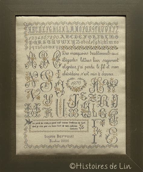 La gamme des tissus à broder que l'on trouve dans les boutiques spécialisés s'est considérablement. Point De Croix Toile Imprimée Abecedaire - Broderie Au ...