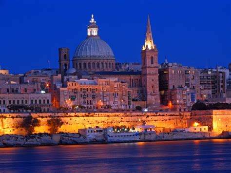 Valletta Malta Beautiful City With Baroque Architecture