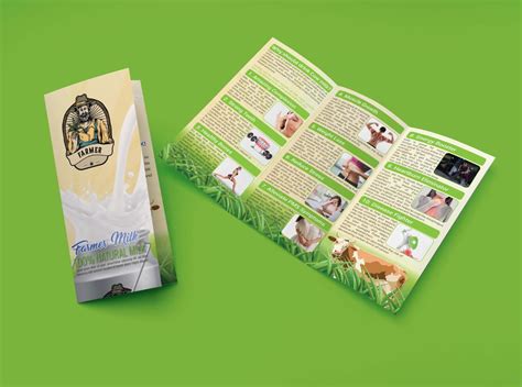 Trifold Brochure Design For Dairy Farm By Mansoor On Dribbble