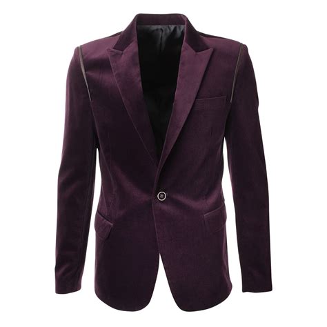 Flatseven Mens Slim Fit Peaked Lapel Velvet Blazer Jacket Bj801 Designer Clothes For Men