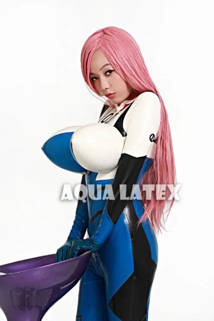Sexy And Cool Unisex Rubber Latex Catsuit Bodysuit With Inflatable Breasts 19000 Picclick