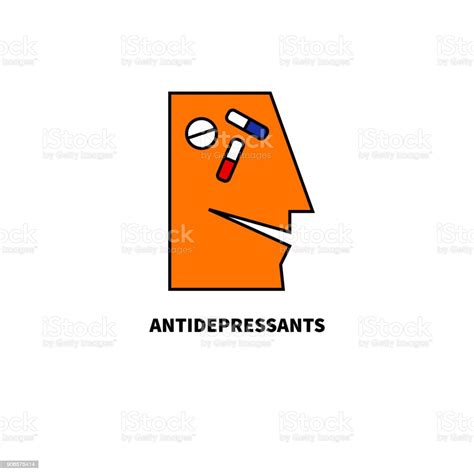 Vector Icon Antidepressants Stock Illustration Download Image Now