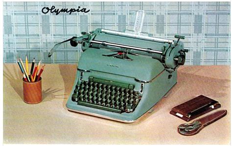 The Typewriter Revolution Blog Olympia Typewriter Postcards