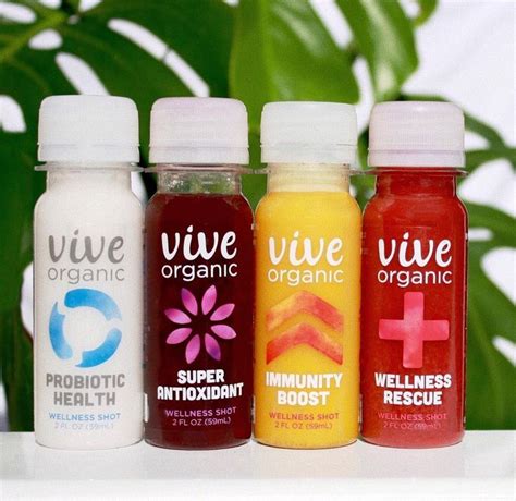 Vive Organic Wellness Shots Wellness Shots Juice Packaging Organic