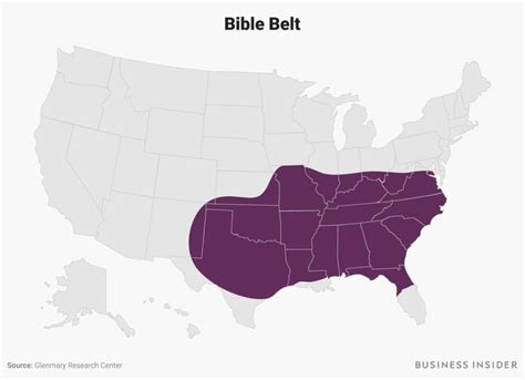 Map From The Bible Belt To The Rust Belt The United States Has 13
