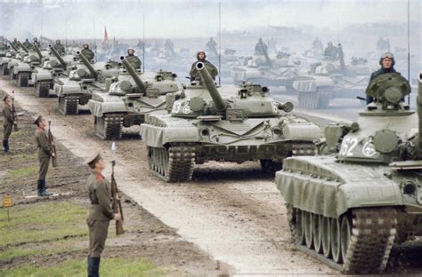 Soviet T 72 Tanks During Exercise Zapad 81 The Largest Ever Conducted