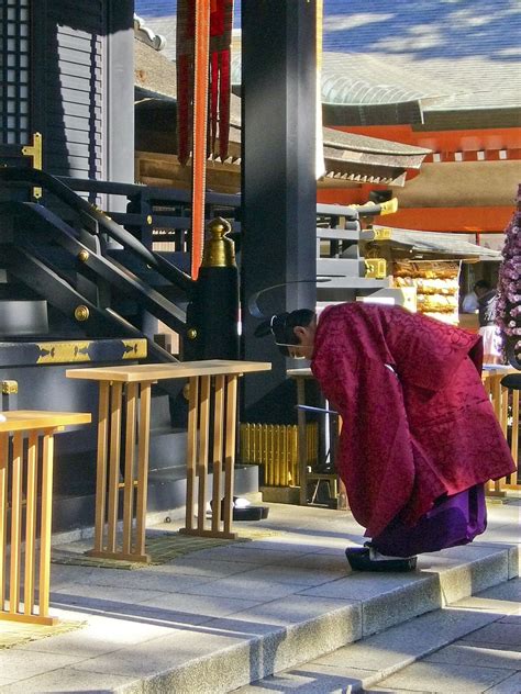 Shinto Priest In Full Dress Kannushi Katori Jingu Shrine Japanese Culture Japanese Art