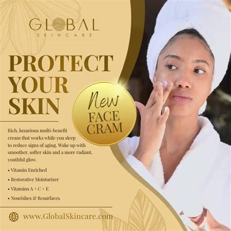 Gold Skincare Square Video In 2021 Makeup Ads Skin Care Gold Skincare