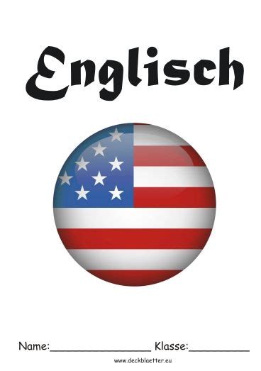 Englisch lernwörterbuch essential british english essential american english. Deckblatt Englisch Unterricht | Deckblatt schule ...