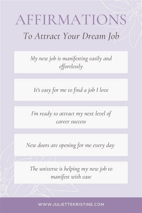 60 Of The Best Affirmations To Attract A New Job Fast