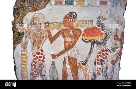 Ancient Egyptian Wall Art Tomb Paintings Tomb Of Sobekhotep Thebes Circa 1350bc 18th Dynasty