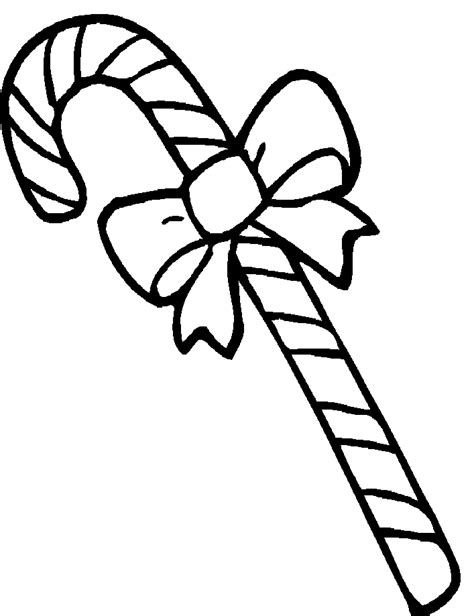 Printable Candy Cane Coloring Pages