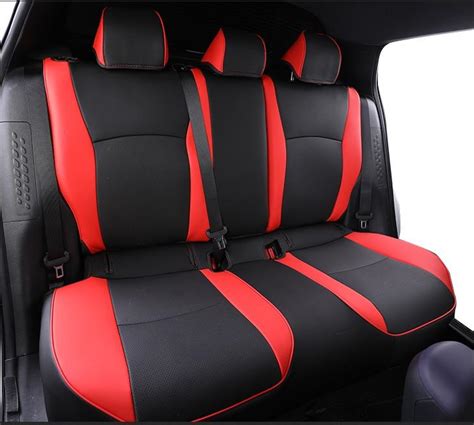 Toyota C Hr Chr Car Seats Cover With Trd Logo Only Red Black Car