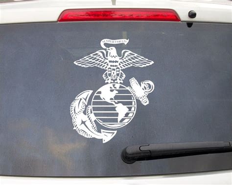 10in Proud Marine Corps Usmc Glove Eagle Decal Sticker Back Window Wall