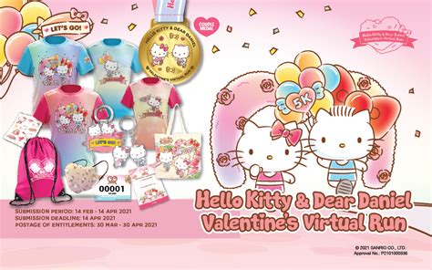 Hello Kitty And Dear Daniel Valentines Virtual Run Brunei Jomrun