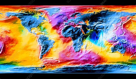 Topography Of The Worlds Ocean Surface Stock Image E2500057