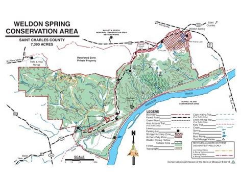 Weldon Spring Conservation Area Map Missouri Department Of