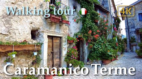 Caramanico Terme Abruzzo Italy Walking Tour History In Subtitles