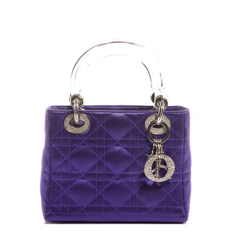 In september 1995, the first lady of. CHRISTIAN DIOR Satin Swarovski Crystal Cannage Mini Lady ...